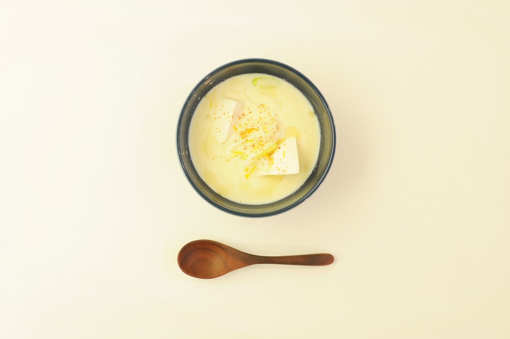 豆腐と豆乳のヘルシースープ
